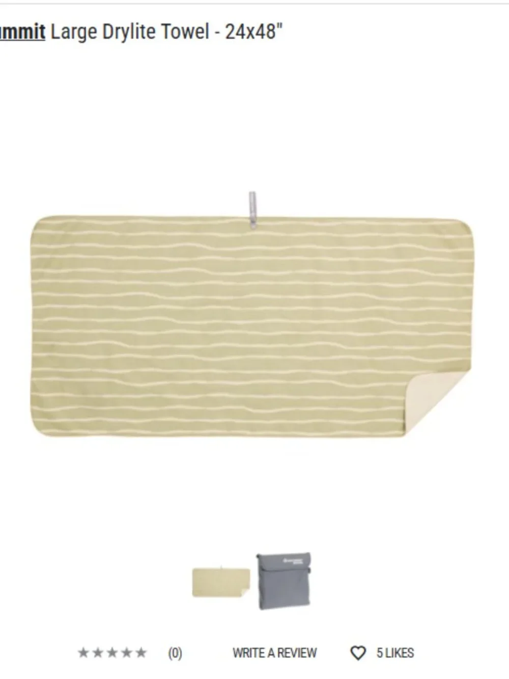 Sea to Summit Large Drylite Towel 24x48